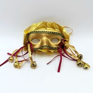 Masquerade Mask Mardi Gras Carnival Renaissance Christmas Ornament 4.5” x 3”